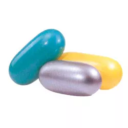   Ovális tojás / kapszula formájú torna labda 100x50 ezüst szín, max 100 kg terhelhetőség