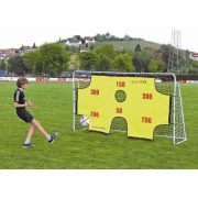  Fém focikapu célzófallal és hálóval (2,9x1,65x0.9m méretű kapu 2,5 cm átmérőjű cső elemekből összeállítható, könnyen szállítható)