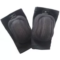   Térdvédő fekete pamut,Jjunior  méret 20-22cm hossz,,  15/12cm  bőség, röplada és beltéri sportokhoz