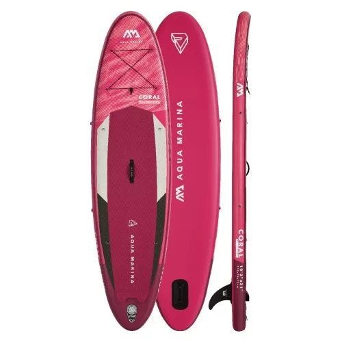 SUP szett Aquamarina Coral 310x78x12cm meggy szín, hölgyeknek ajánlott SUP szett