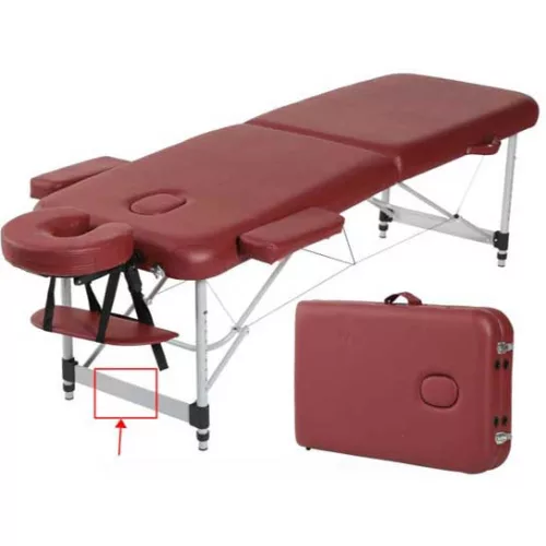 Masszázs ágy aluminium kivitelben 186x70cm fekvőfelülettel 63-83cm között állítható magassággal