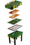Multi 10in1 kombinált játékasztal (csocsó, léghoki, biliárd, sakk backgammon, dice, tictac toe, hockey)