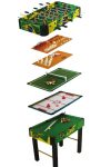 Multi 10in1 kombinált játékasztal (csocsó, léghoki, biliárd, sakk backgammon, dice, tictac toe, hockey)