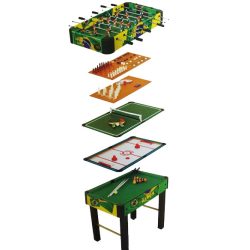   Multi 10in1 kombinált játékasztal (csocsó, léghoki, biliárd, sakk backgammon, dice, tictac toe, hockey)