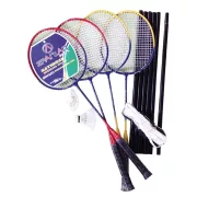 Easy 4 | Tollaslabda szett (badminton készlet 4 ütővel hálótartóval, hálóval) Easy 4 | Tollaslabda szett (badminton készlet 4 ütővel hálótartóval, hálóval)