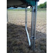 Capetan® Olive | Kültéri trambulin szett védőhálóval (244 cm, 25%-al megnövelt rugózású, 180Kg teherbírással, 60db rugóval - A megnövelt rugószám miatt a legtartósabb kivitelű trambulin)
