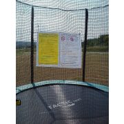 Capetan® Olive | Kültéri trambulin szett védőhálóval (244 cm, 25%-al megnövelt rugózású, 180Kg teherbírással, 60db rugóval - A megnövelt rugószám miatt a legtartósabb kivitelű trambulin)