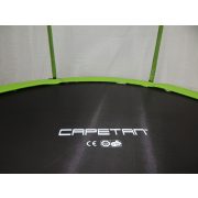 Capetan® Omega | Trambulin védőhálóval (183cm, lime színben)