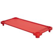   Tactic Color | Óvodai ágy (rakásolható műanyag óvodai fektető ágy, cserélhető fekvőfelülettel, 133x58x12cm, piros színben)