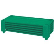 Tactic Color | Óvodai ágy (rakásolható műanyag óvodai fektető ágy, cserélhető fekvőfelülettel, 133x58x12cm, zöld színben)