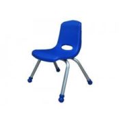   Tactic Color | Óvodai szék (rakásolható fém vázas óvodai szék műanyag palásttal, kék színben)