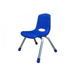   Tactic Color | Óvodai szék (rakásolható fém vázas óvodai szék műanyag palásttal, kék színben)