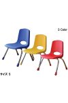 Tactic Color | Óvodai szék (rakásolható fém vázas óvodai szék műanyag palásttal, piros színben)