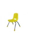 Tactic Color | Óvodai szék (rakásolható fém vázas óvodai szék műanyag palásttal, sárga színben)