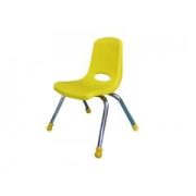   Tactic Color | Óvodai szék (rakásolható fém vázas óvodai szék műanyag palásttal, sárga színben)