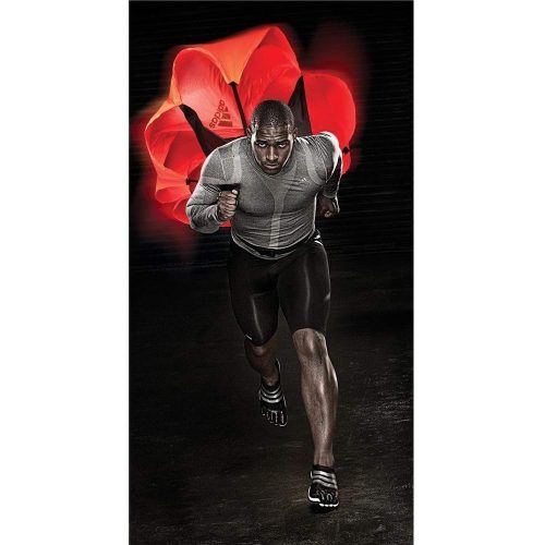 Adidas Ellensúly ernyő futóedzéshez, edzéssegítő ellenállás növelő ernyő, állítható övvel gyorskioldó csattal