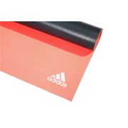 Adidas Kétrétegű yogaszőnyeg, 173x61x0,6cm,  piros/szürke