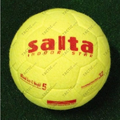 Salta Indoor Star football labda No.5 - teremfoci labda szöszmöszös teniszlabda karakterú felülettel, jól felpattanó, kifutó modell utolsó darab
