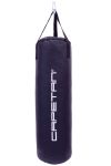Boxzsák Capetan tömött fekete PVC 100x35cm zsák +35cm hevederpánt fül, cca. 30-35kg súly