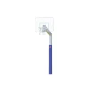 Fair Play Silent vandálbiztos kosárállvány kültérre 1.65m benyúlás, fém rácsszerkezetű 120x90cm palánkkal