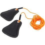   Magasugró léc, zsinór kivitel fehér pp.anyagl , bőr súlyzsákokkal , atlétika