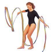   RG  ritmikus gimnasztika szalag bottal szívárvány színű 4m