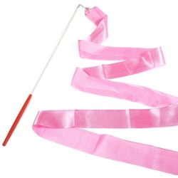 Ritmikus gimnasztika szalag egy színben 5m, rózsaszín