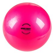   Ritmikus gimnasztika labda gyakorló, csillogó magasfényű, 16 cm átmérőjű, 300gr. súlyú - intenzív tónusú extra pink