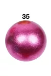 Gimnasztikai verseny labda csillámos pinkes-halvány lila árnyalat FIG 19cm 400 gr
