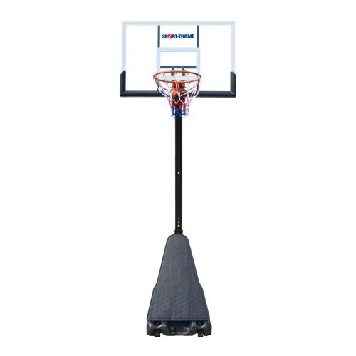 Streetball állvány ST  mobil, gördíthető. Plexi 130x80cm palánkkal, 5 fokozatban kosármagasság állítás