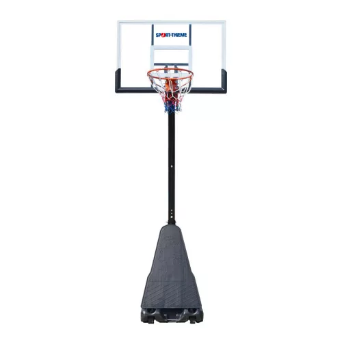 Streetball állvány ST  mobil, gördíthető. Plexi 130x80cm palánkkal, 5 fokozatban kosármagasság állítás