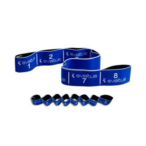 Elastiband® Fitness erősítő gumipánt , kék 20 kg erős ellenállás, 8 szakasz, 80x6 cm