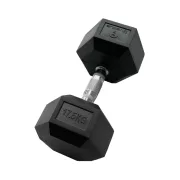 Sveltus hex egykezes gumírozott kézisúlyzó 17,5kg 1 db, gumírozott fejvéggel Sveltus hex egykezes gumírozott kézisúlyzó 17,5kg 1 db, gumírozott fejvéggel