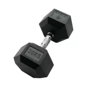 Sveltus hex egykezes gumírozott kézisúlyzó 20 kg 1 db, gumírozott fejvéggel Sveltus hex egykezes gumírozott kézisúlyzó 20 kg 1 db, gumírozott fejvéggel