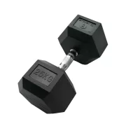 Sveltus Hex gumírozott kézisúlyzó 25kg 1 db, gumírozott fejvéggel Sveltus Hex gumírozott kézisúlyzó 25kg 1 db, gumírozott fejvéggel