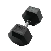 Sveltus Hex gumirozott kézisúlyzó 30kg 1 db, gumírozott fejvéggel Sveltus Hex gumirozott kézisúlyzó 30kg 1 db, gumírozott fejvéggel