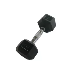   Sveltus hex egykezes gumírozott kézisúlyzó 4kg, gumirozott fejvéggel
