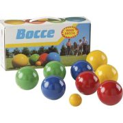   Boccia /petanque fa játékkészlet 8 db 8 cm átmérőjű golyóval és 1 db cél golyóval