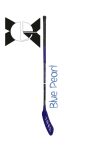 Blue Pearl | Floorball ütő (IFF  grippes kék verseny ütő 96/108 cm jobbra ívelő fejjel)