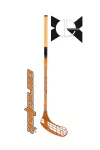 Force One Orange | Floorball ütő (floorball grippes egyedi senior űtő, 95/106 cm nyél és jobbra ívelő fej