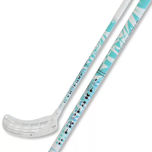 Floorball ütő grippes verseny Acito Ice 96/108 cm, kék, jobbra ivelő fejjel