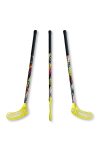 Floorball ütő grippes ENGINES, 80/91cm jobbra ívelő fejjel L jelű ütő SÁRGA