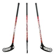   Floorball ütő grippes piros, Acito Vintage 95/106, jobbra ívelő fejjel