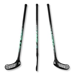   Floorball ütő grippes, almazöld, Acito Apache 95/106cm balra ívelő fejjel