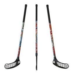   Floorball ütő grippes Acito STR piros 95/106cm jobbra ívelő fej