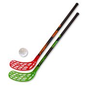 Floorball junior szzett Real 2 ütő 1 labda 70cm nxél/84cm teljes hosszz Floorball junior szzett Real 2 ütő 1 labda 70cm nxél/84cm teljes hosszz