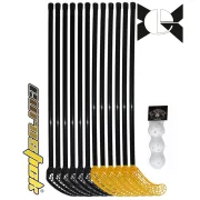 Floorball szett, iskolai (svéd, ABS 15 részes szett Alpha , 95/107 cm flexibilis nyél) Floorball szett, iskolai (svéd, ABS 15 részes szett Alpha , 95/107 cm flexibilis nyél)