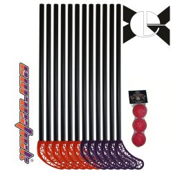   Baby Floorball sett (65cm nyéllel - ovis palánklabda szett 3 labdával 12 ütővel)