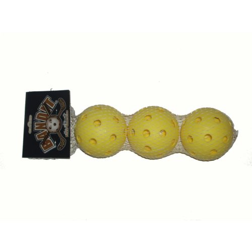Bandit | Floorball labda (3db-os szett, szabvány méret, sárga színben)