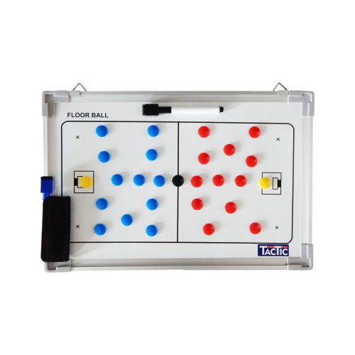 TacticSport | Floorball taktikai tábla (30x45cm, mágneses, alumínium, írható törölhető, közepes méret)